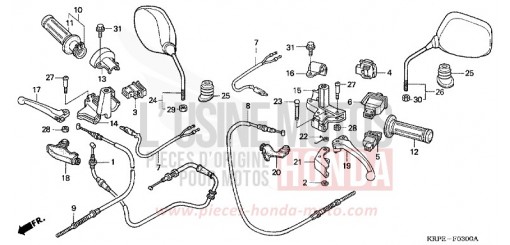HANDLE LEVER/SWITCH/CABLE SCV1003 de 2003